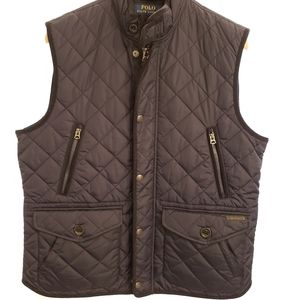 Ralph Lauren navy quilted vest- L